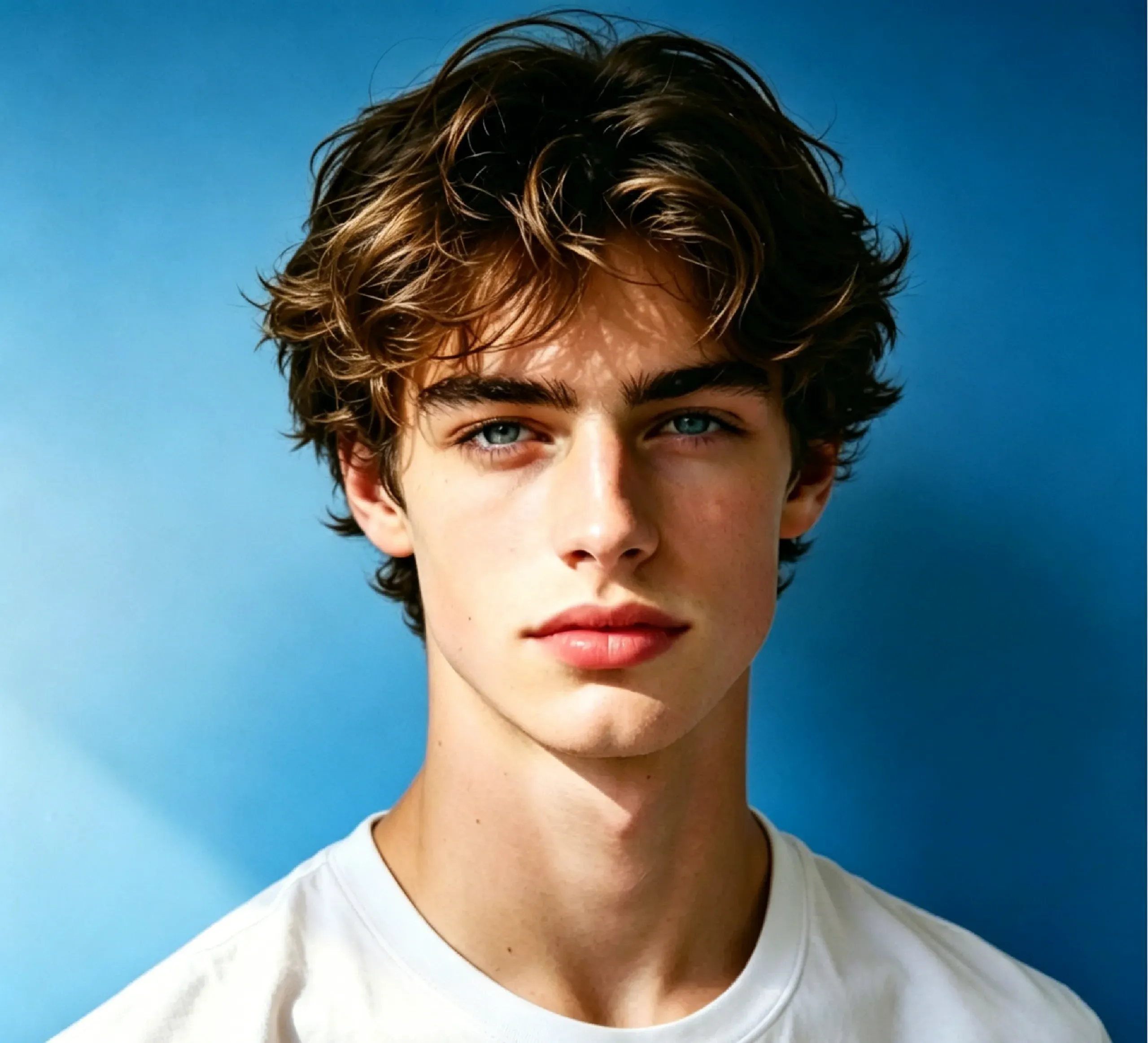 Medium Tousled Waves Hair Style
