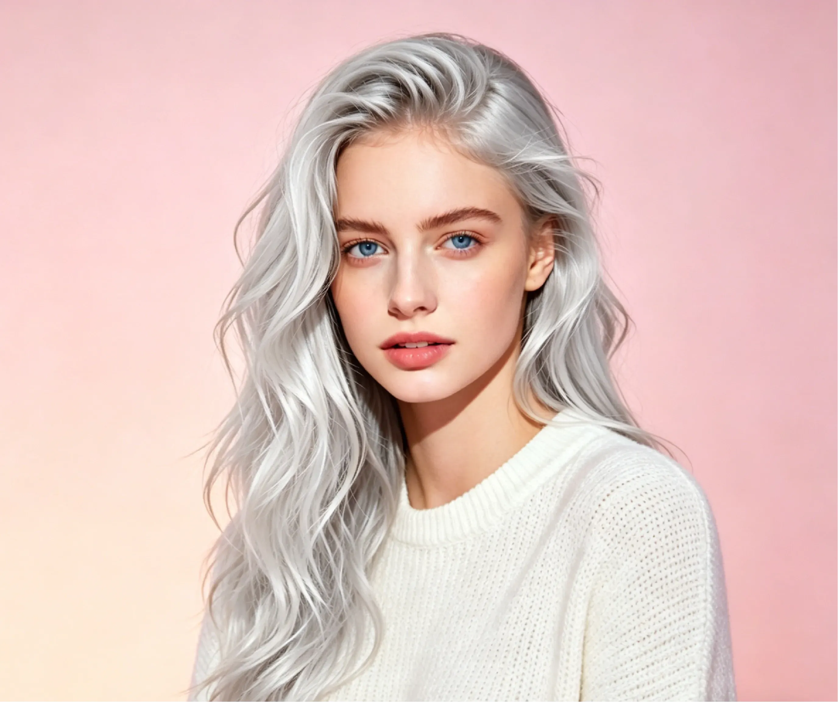 Platinum Ice Hair Color