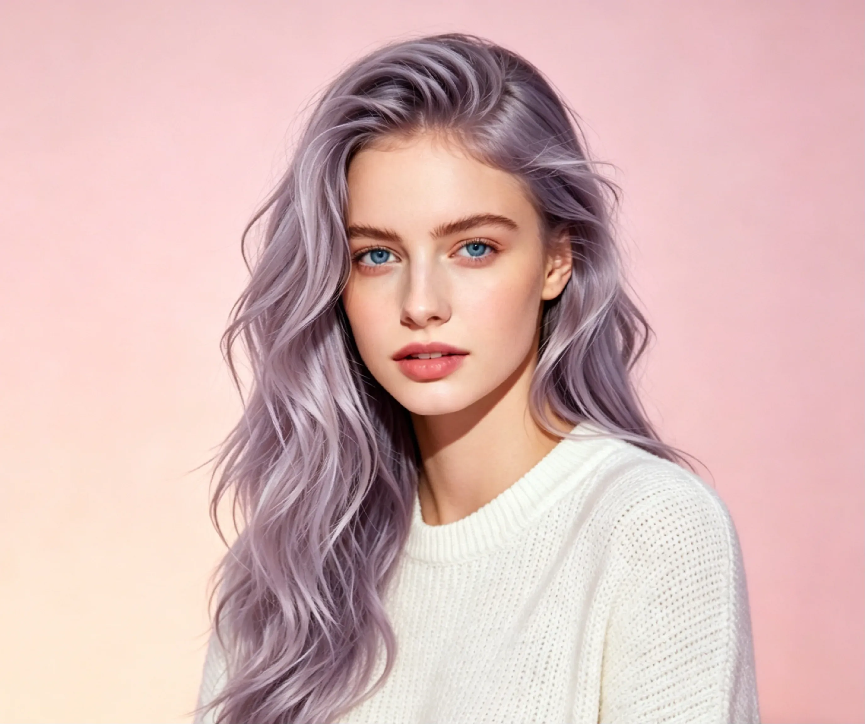 Smoky Lavender Hair Color