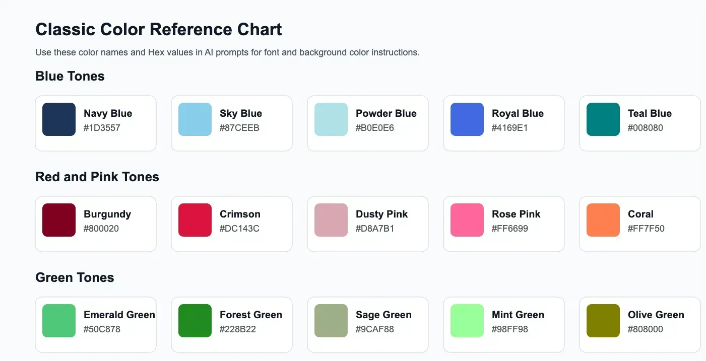 How to Tell AI Models Font and Background Colors in Natural Language