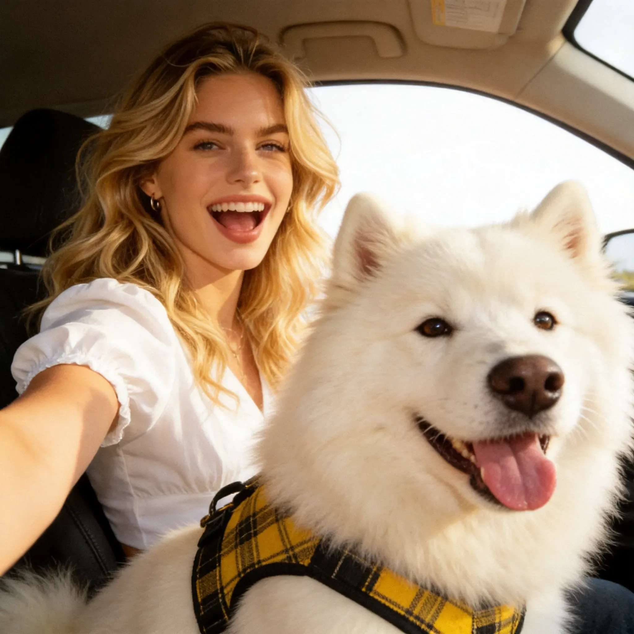 With Samoyed