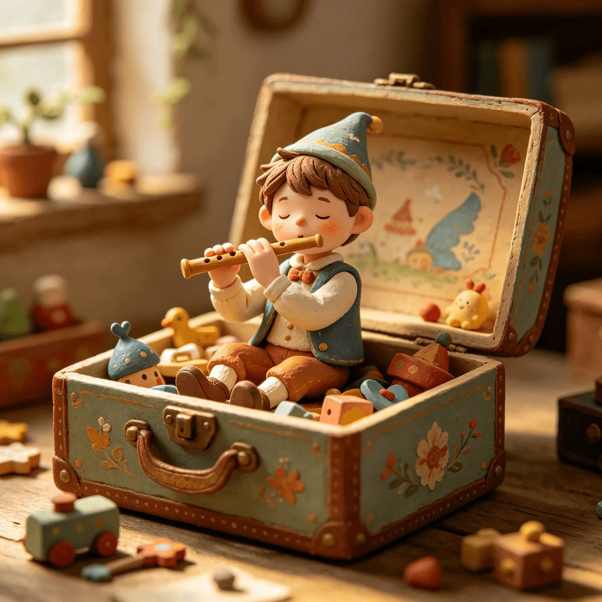 3D rendered claymation