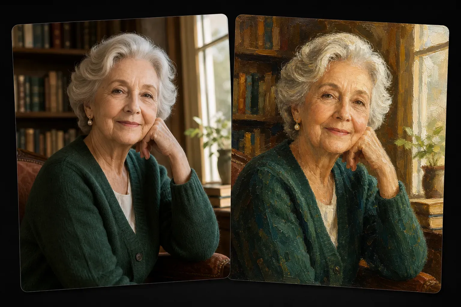 Turn Portraits and Family Photos into Oil Painting Art