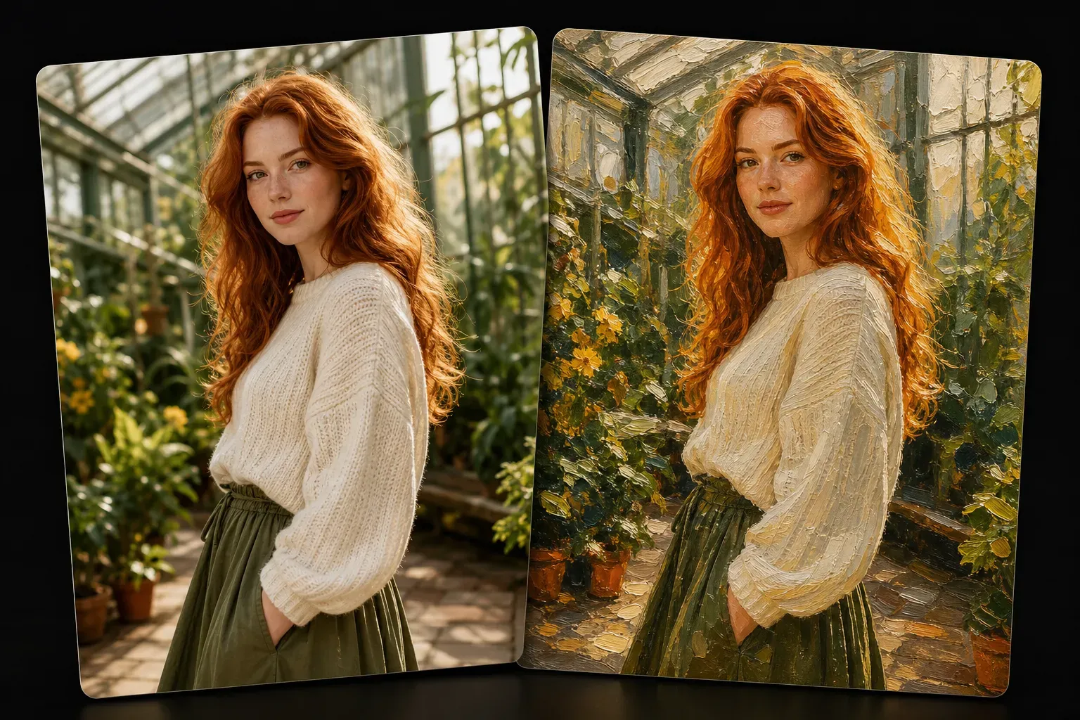 Photo to Oil Painting AI vs Basic Photo Filters