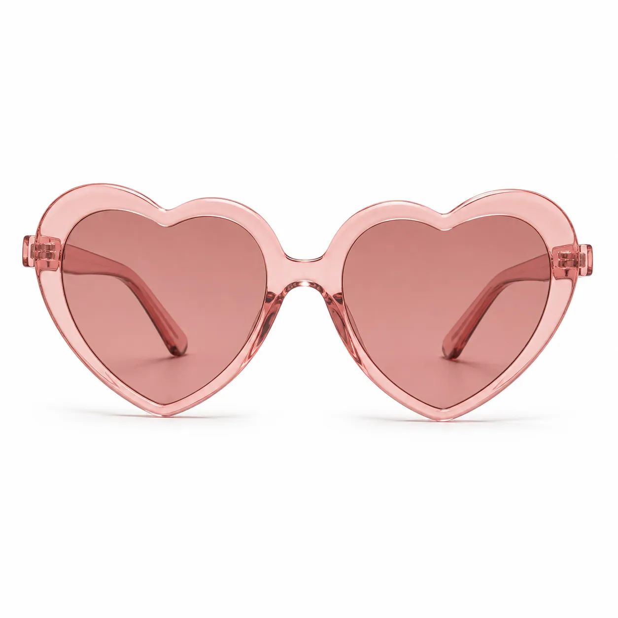 Rose heart shaped sunglasses for AI sunglasses try on