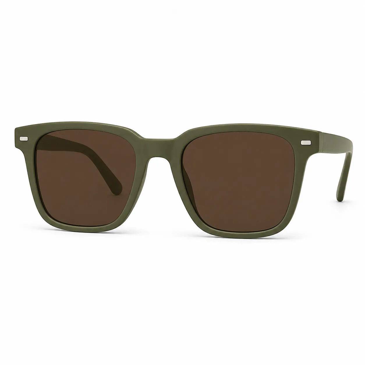 Olive square sunglasses for virtual sunglasses try on