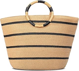 Amazon product image for TOFUNTOY straw summer tote bag