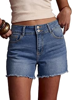 Amazon product image for Sidefeel womens high waisted denim shorts