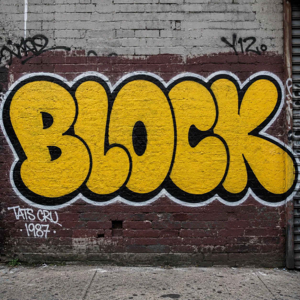 Examples created with GPT Image across multiple text prompts including New York style Throw-Up graffiti on an urban garage door