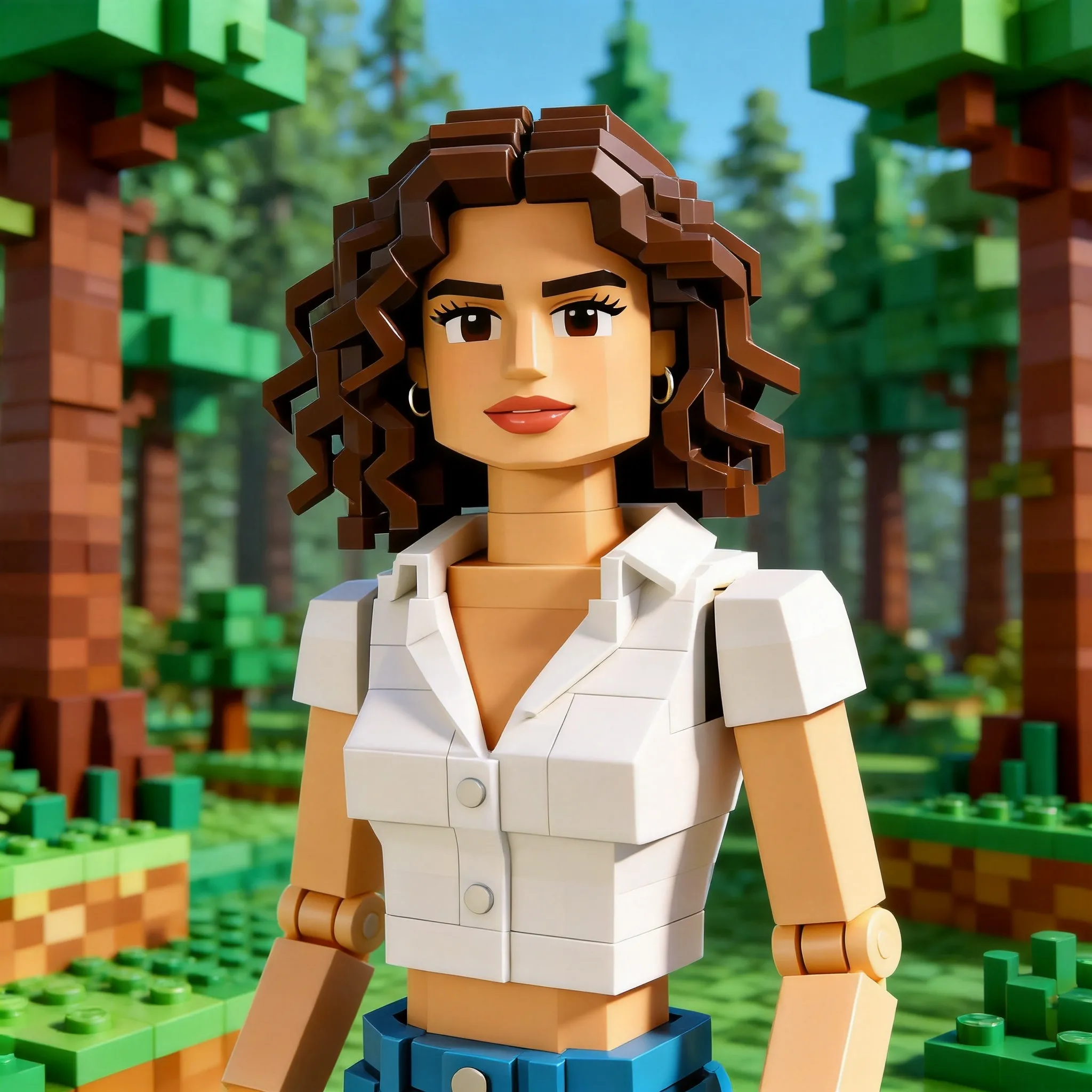 Generate a character with Roblox Style.