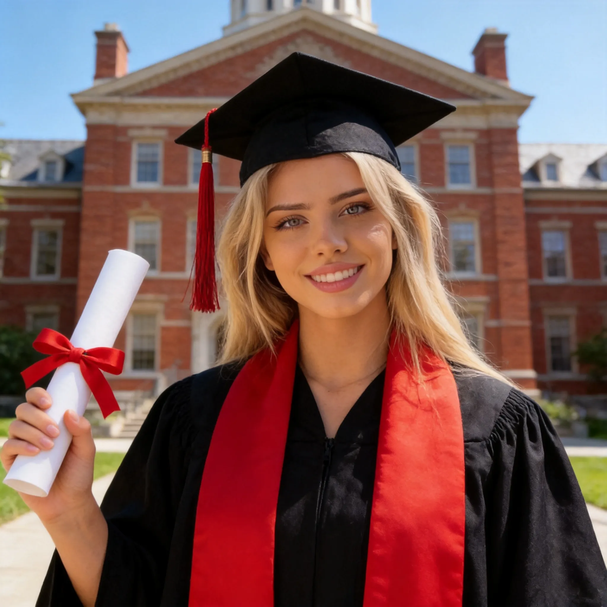 I need a photo with university granduation like this.