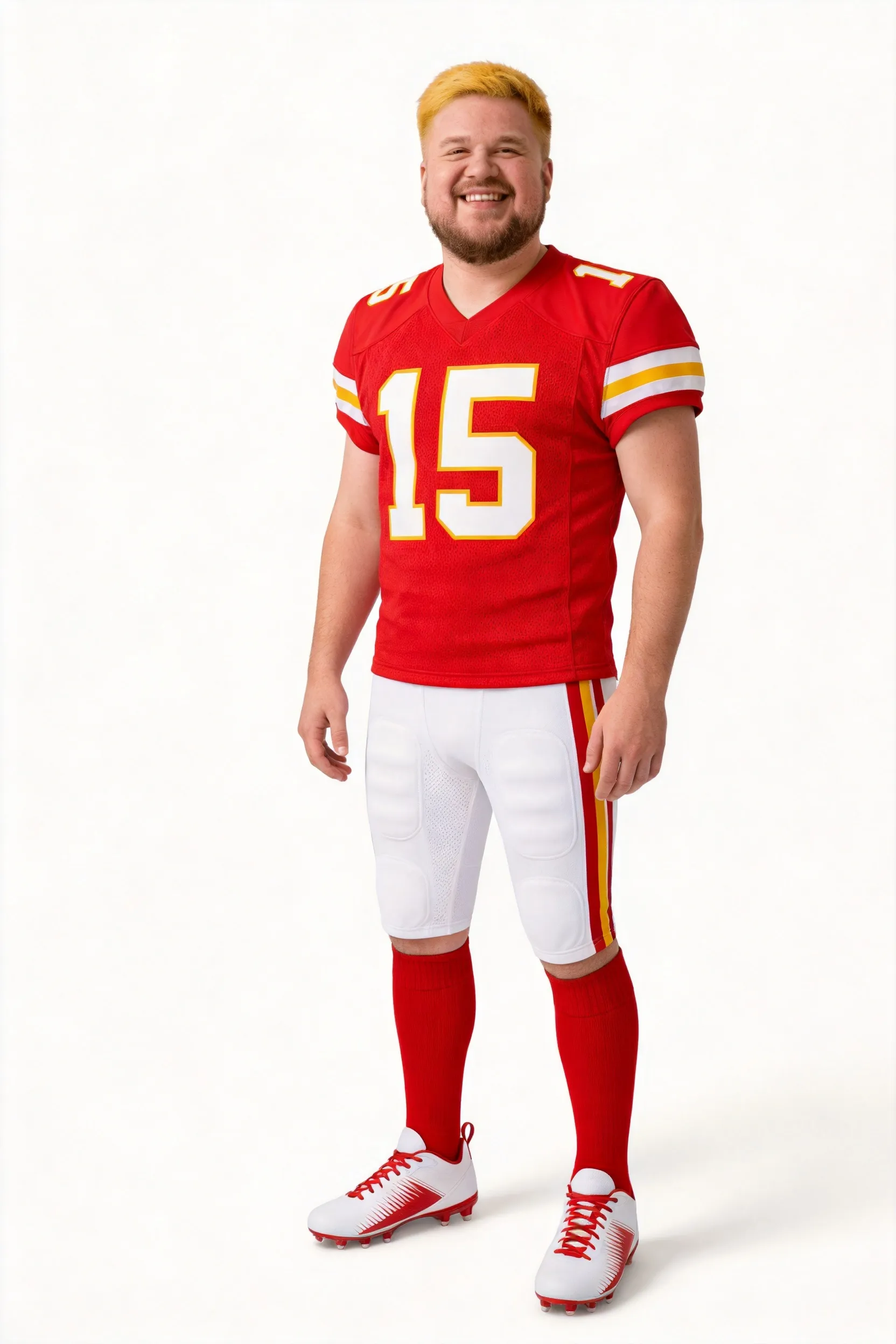 Kansas City Chiefs inspired AI try-on result