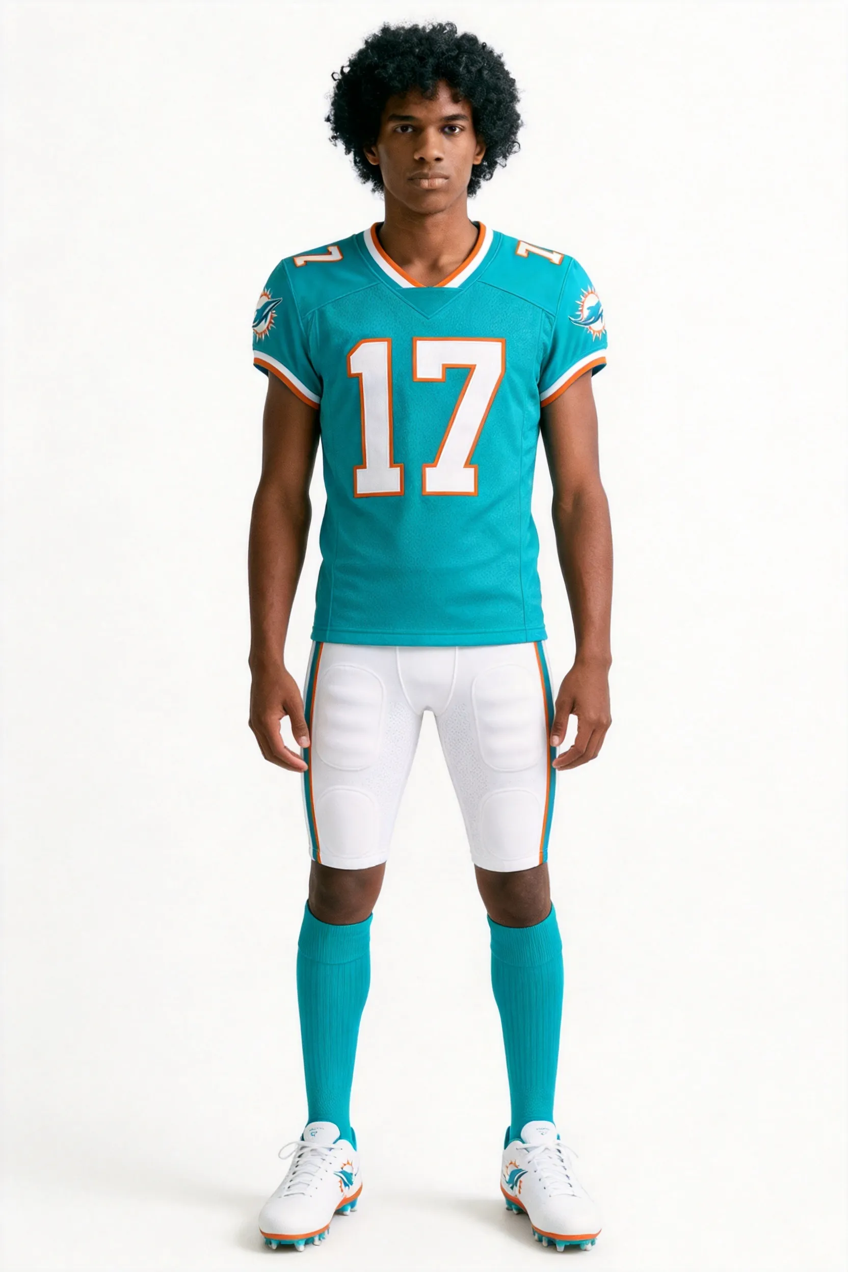 Miami Dolphins inspired AI try-on result