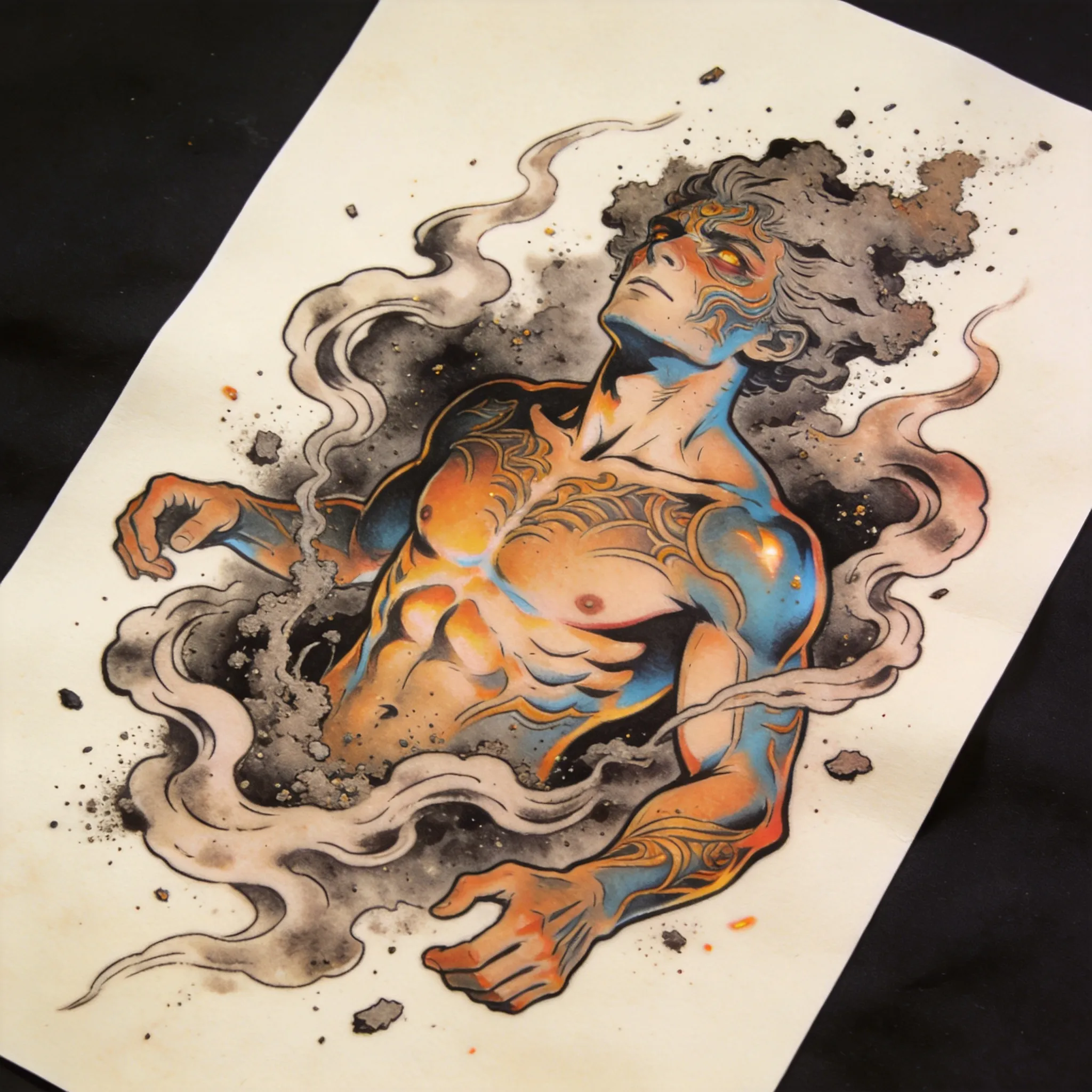 Tattoo of Human From The Ashes