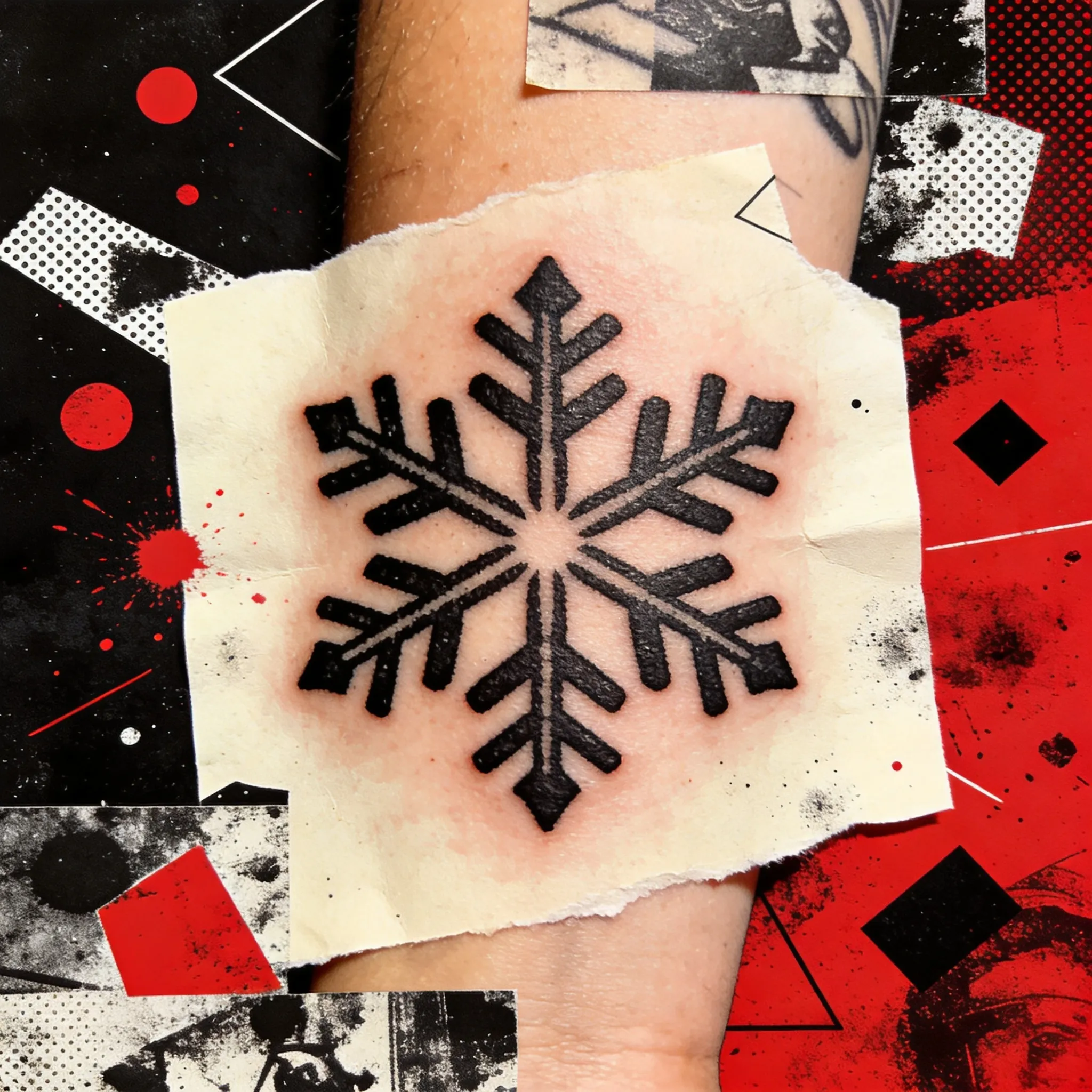 Tattoo of a snow