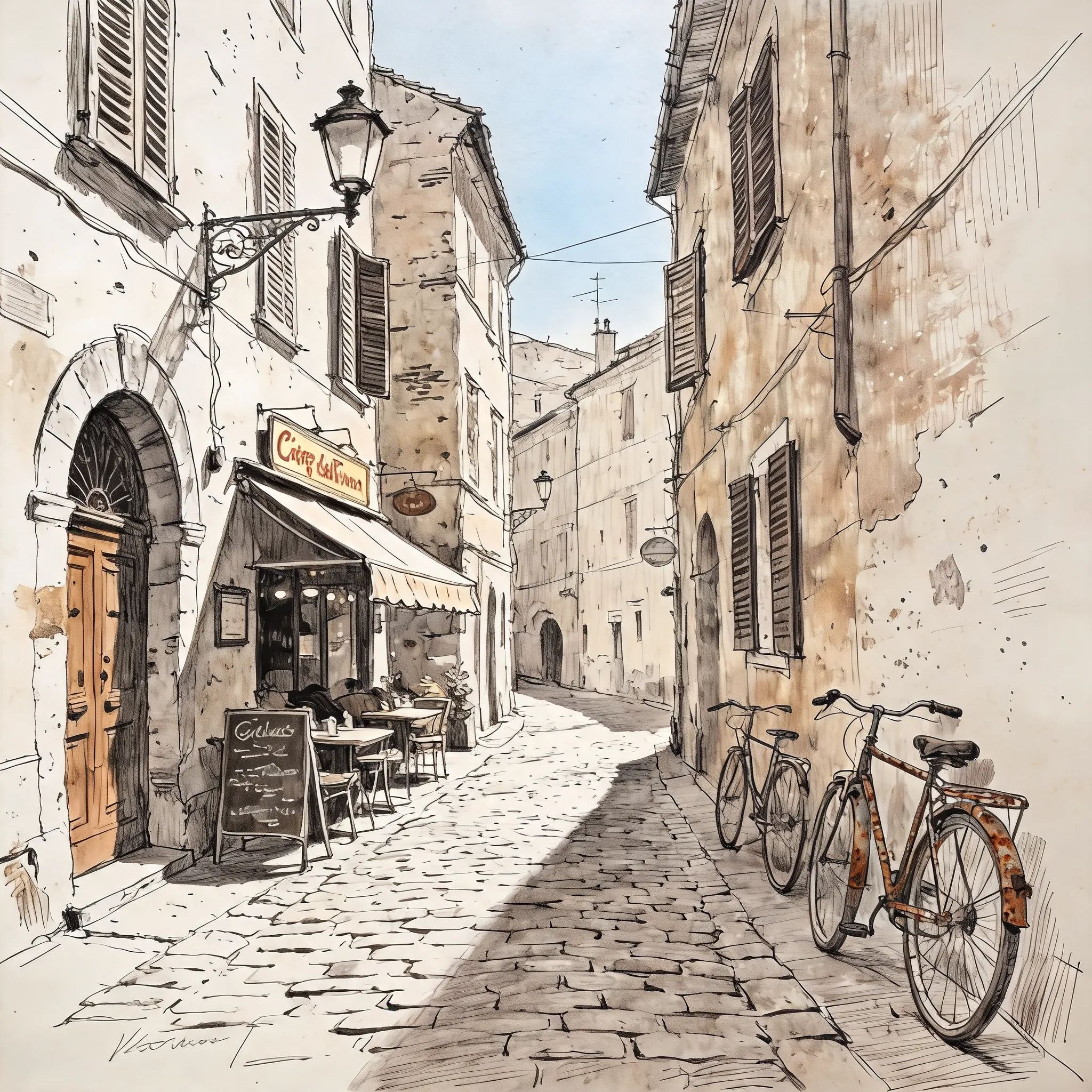 **Colorize the image while preserving the original details and artistic style.**