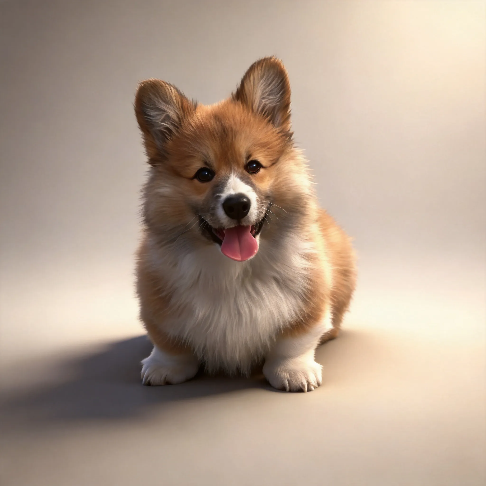 Keep the original dog’s breed, fur color, facial features, pose, and expression. Transform this casual dog photo into a beautiful artistic pet portrait. Use soft natural lighting, a clean elegant background, subtle depth of field, and warm emotional atmosphere. Enhance the fur texture, eyes, and overall composition while keeping the dog realistic and recognizable. The final image should feel like a premium pet photography portrait, artistic but not cartoonish. Do not change the dog’s identity, color, size, or expression. Do not add text.