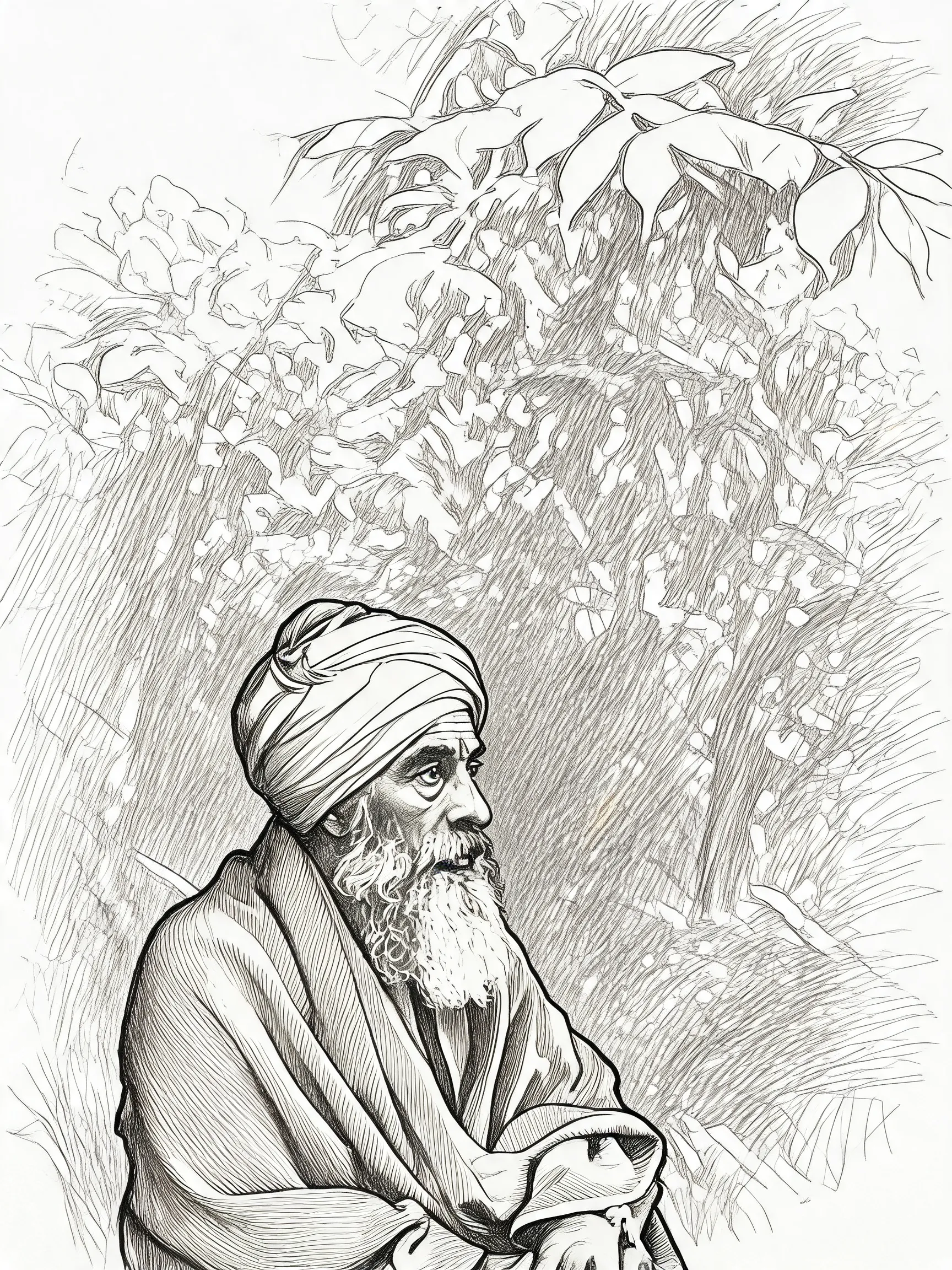 Recreate the uploaded portrait photo as a hyper-realistic line sketch. Focus the entire rendering on the face: use pencil lines of varying density, weight, and hatching to draw every shadow, highlight, and facial detail—there should be no soft, blended shading, only linework defining light and dark. Keep contour lines sharp and expressive, use layered cross-hatching to build volume and texture, and maintain the character’s exact likeness and expression. The rest of the portrait and background should be simple and unobtrusive, so all attention stays on the linework of the face. Hand-drawn, authentic pencil sketch texture, high detail, pure black and white, no distortion.