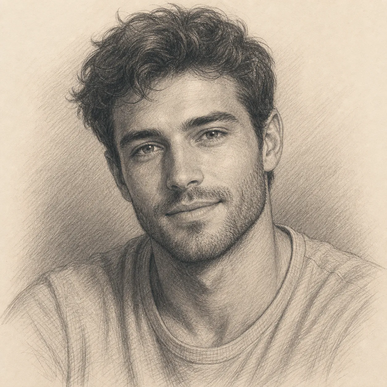 Create an imagined soulmate sketch for me.