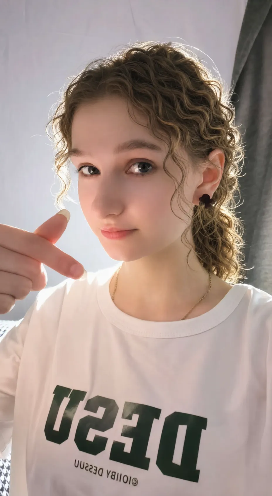 Change my hair style to Spiral Perm.
