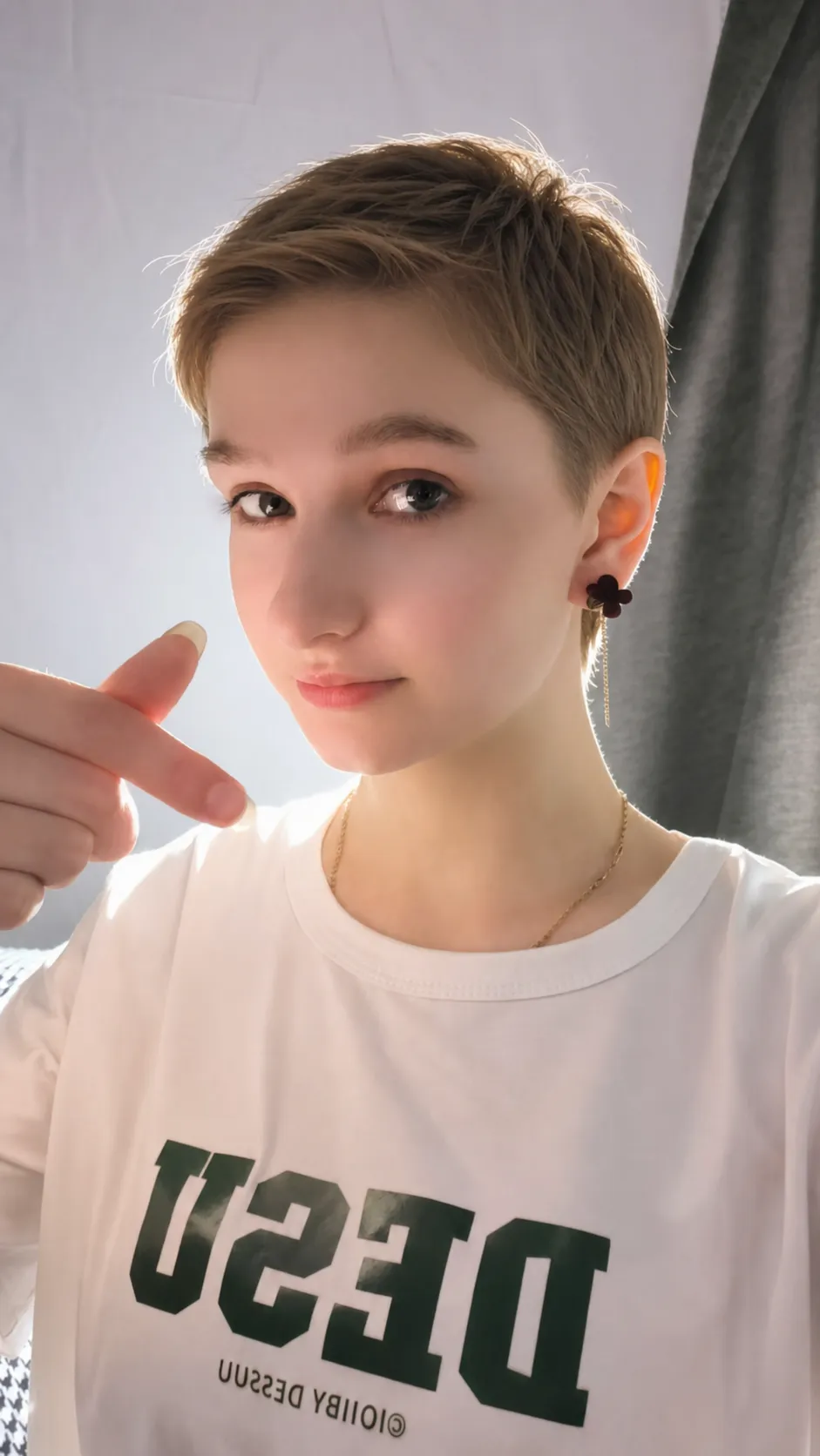 Change my hair style to Pixie.