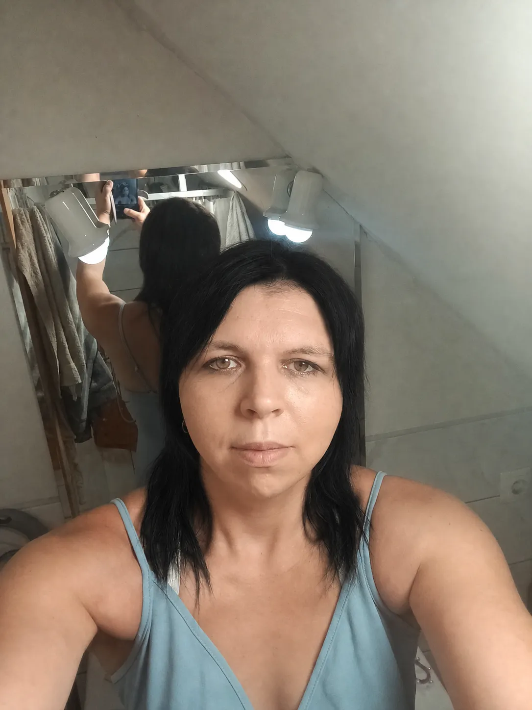 Change my hair color and hairstyle to Black Hair Color