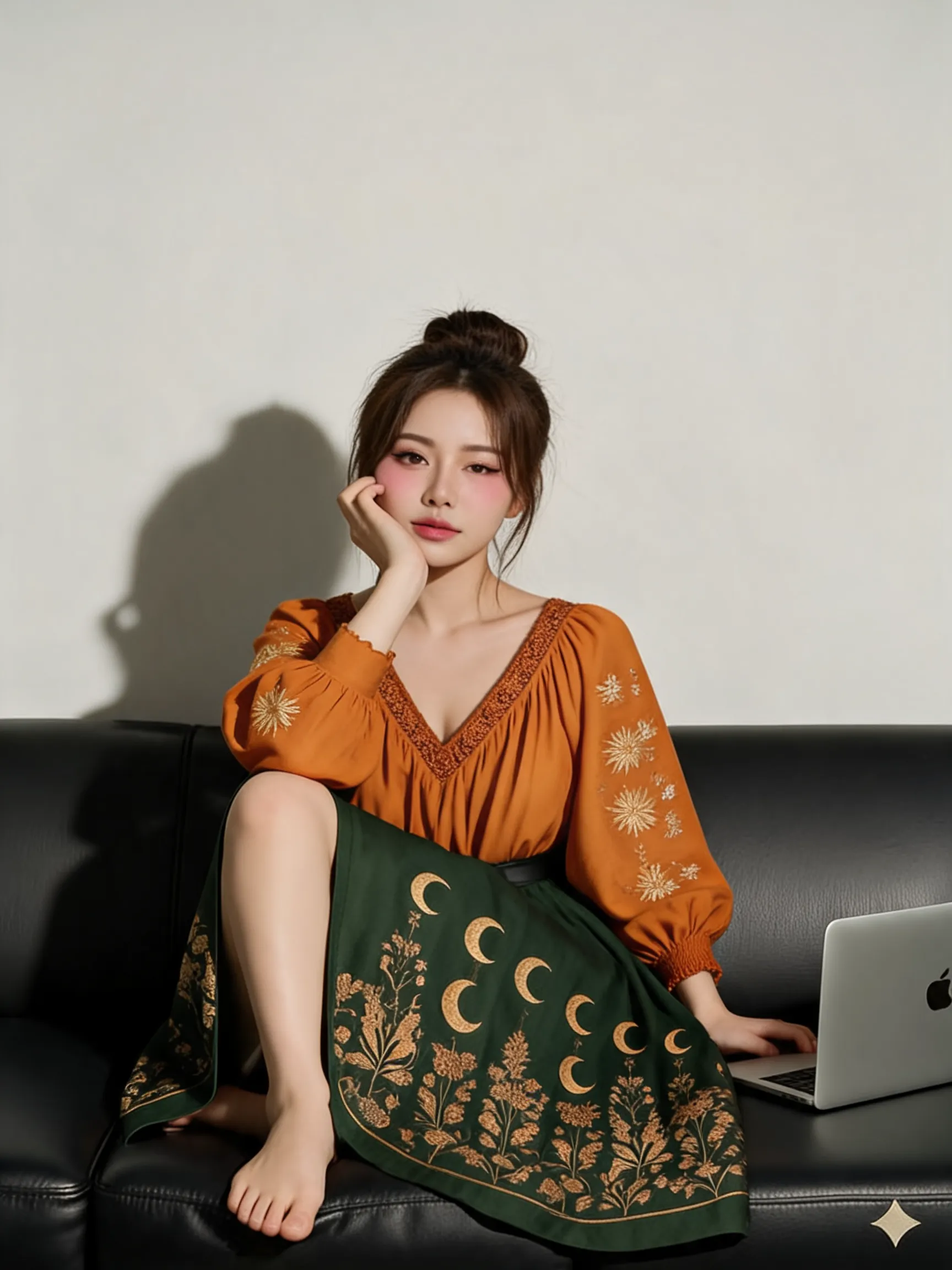 Try this dress on the person in the photo.
