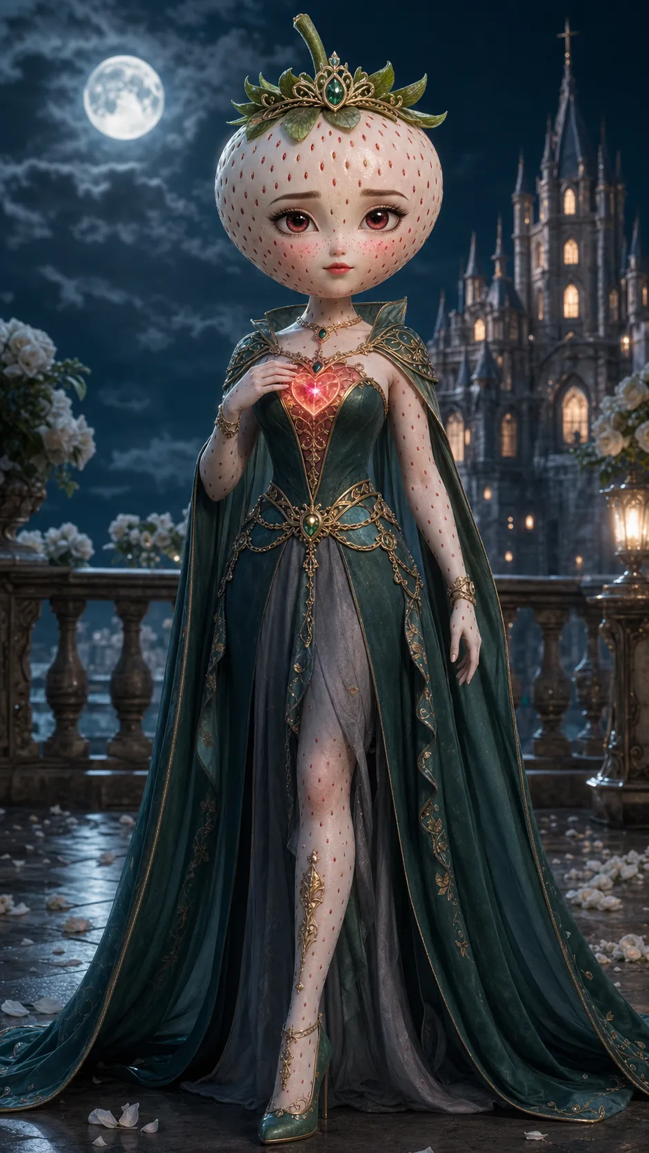 Princess White Strawberry – The gentle princess whose hidden Crimson Heart awakens after betrayal, revealing she is the prophesied Forbidden Fruit Princess.