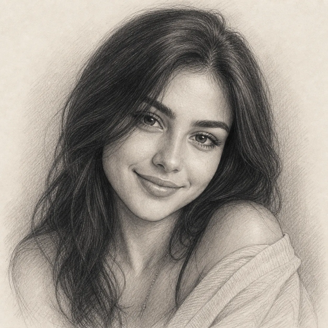 Create an imagined soulmate sketch for me.