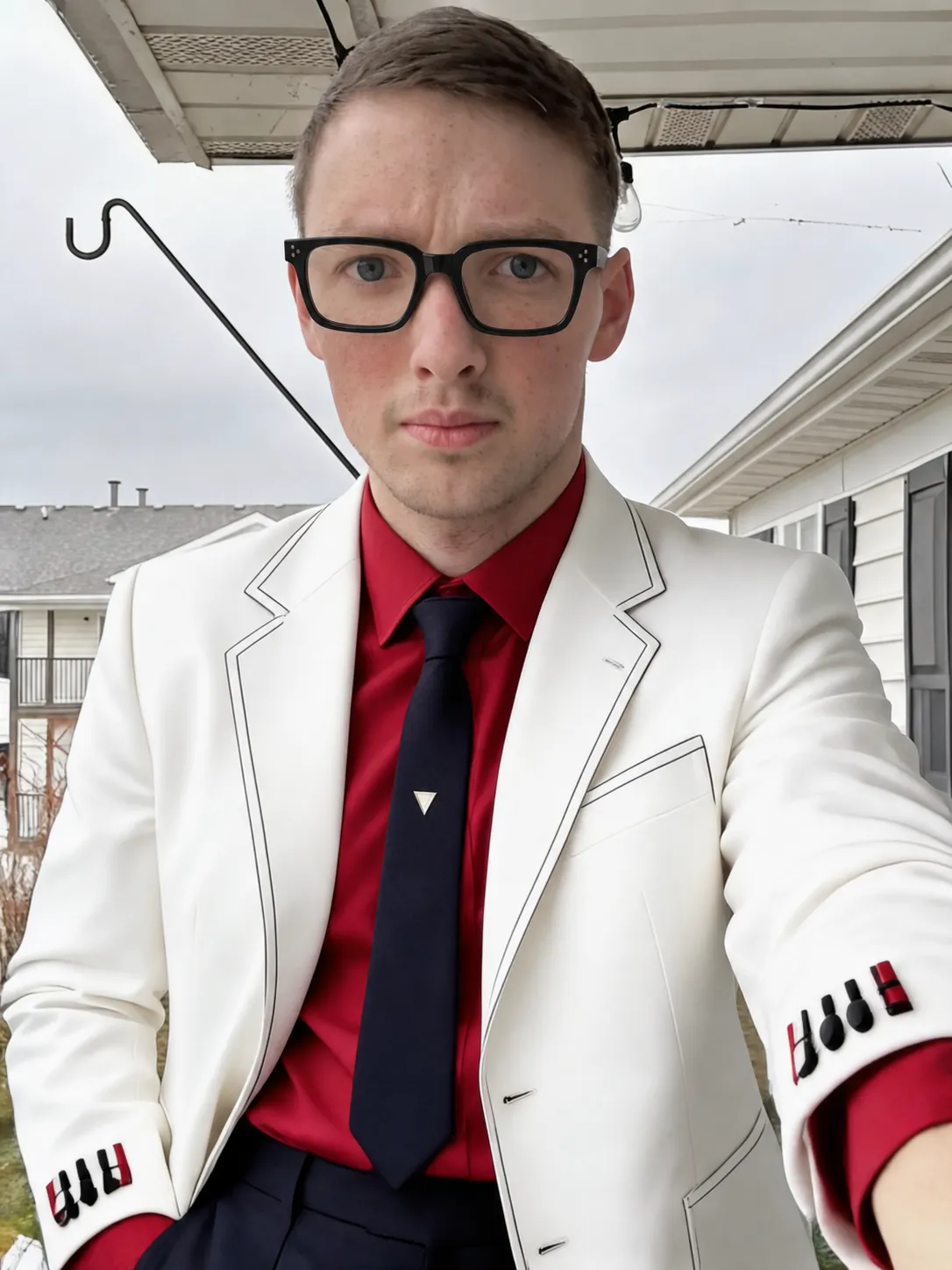 Try this glasses item on the person in the photo.