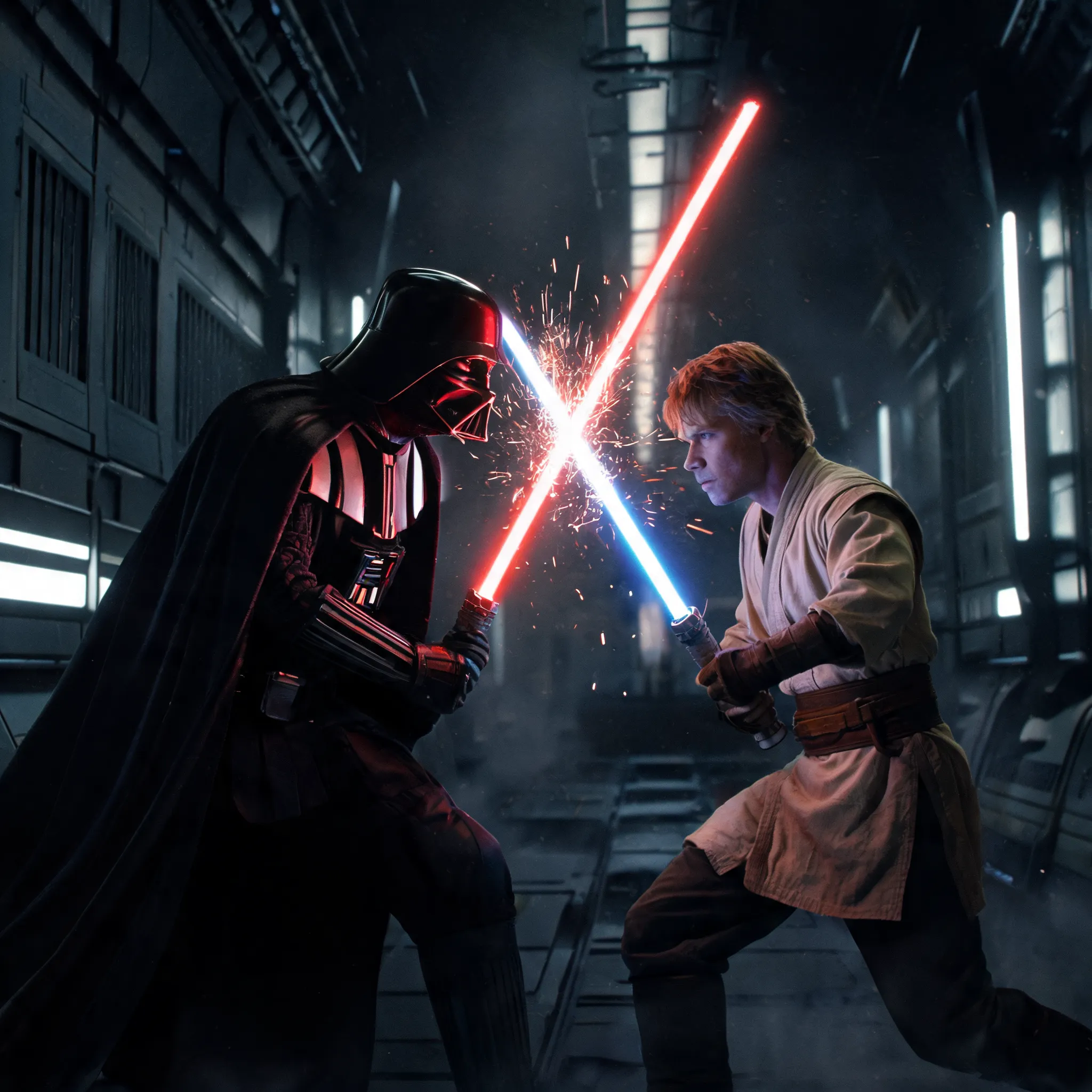 Lightsaber duel from Star Wars