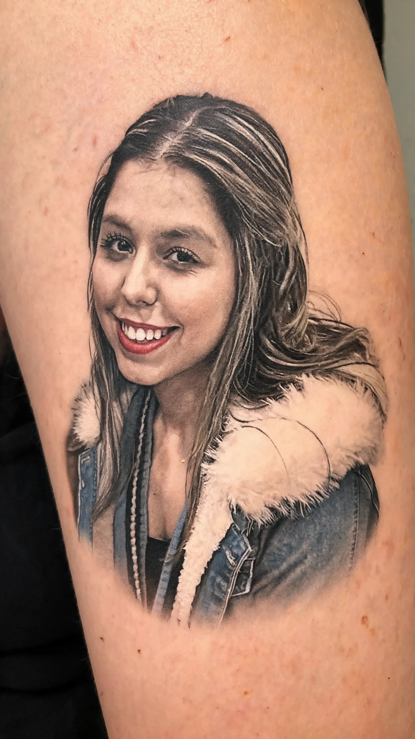Turn the uploaded portrait into tattoo