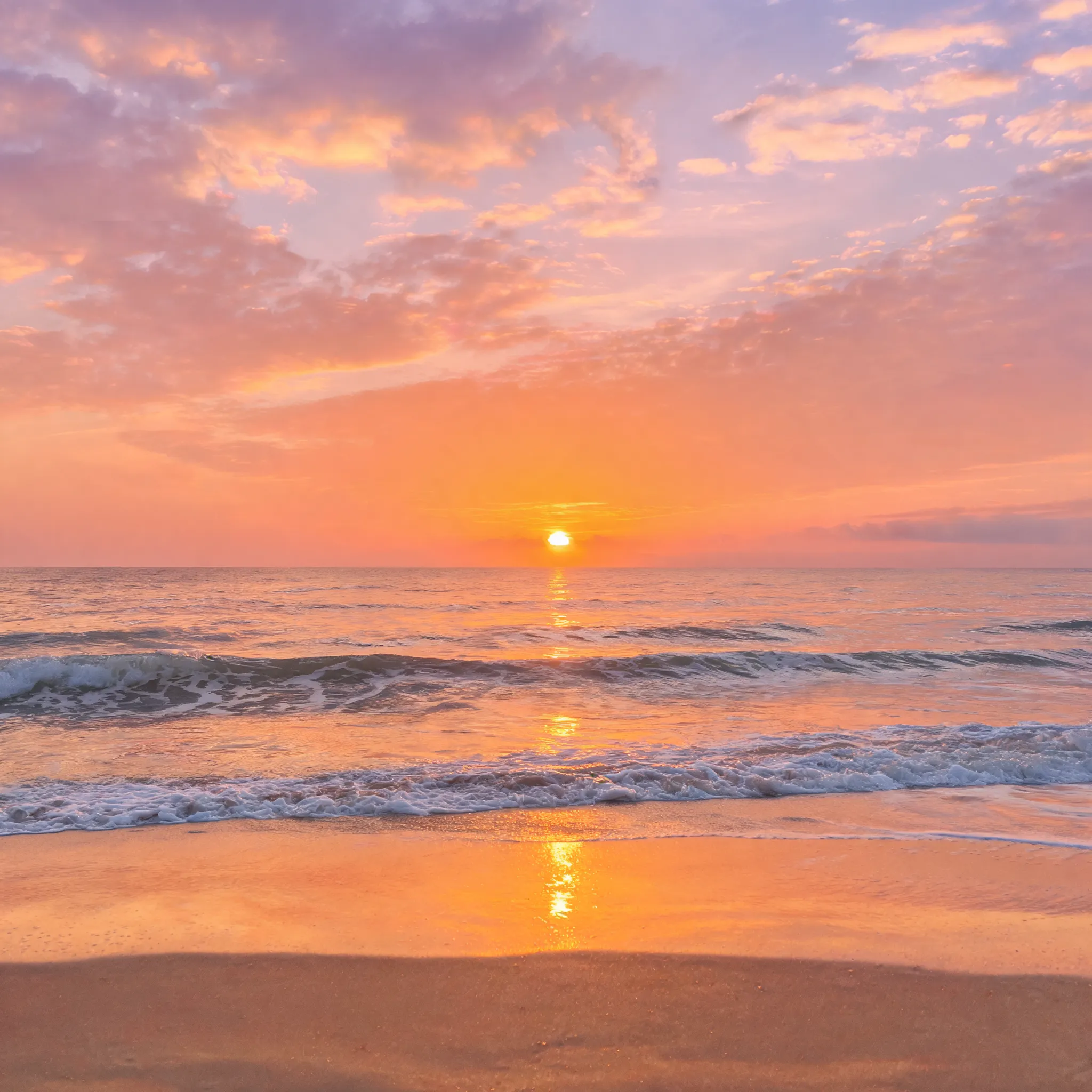 Beach at sunset