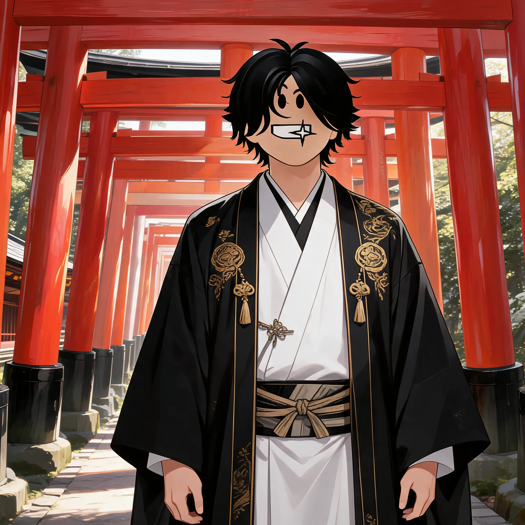 Generate a character with Anime Style king