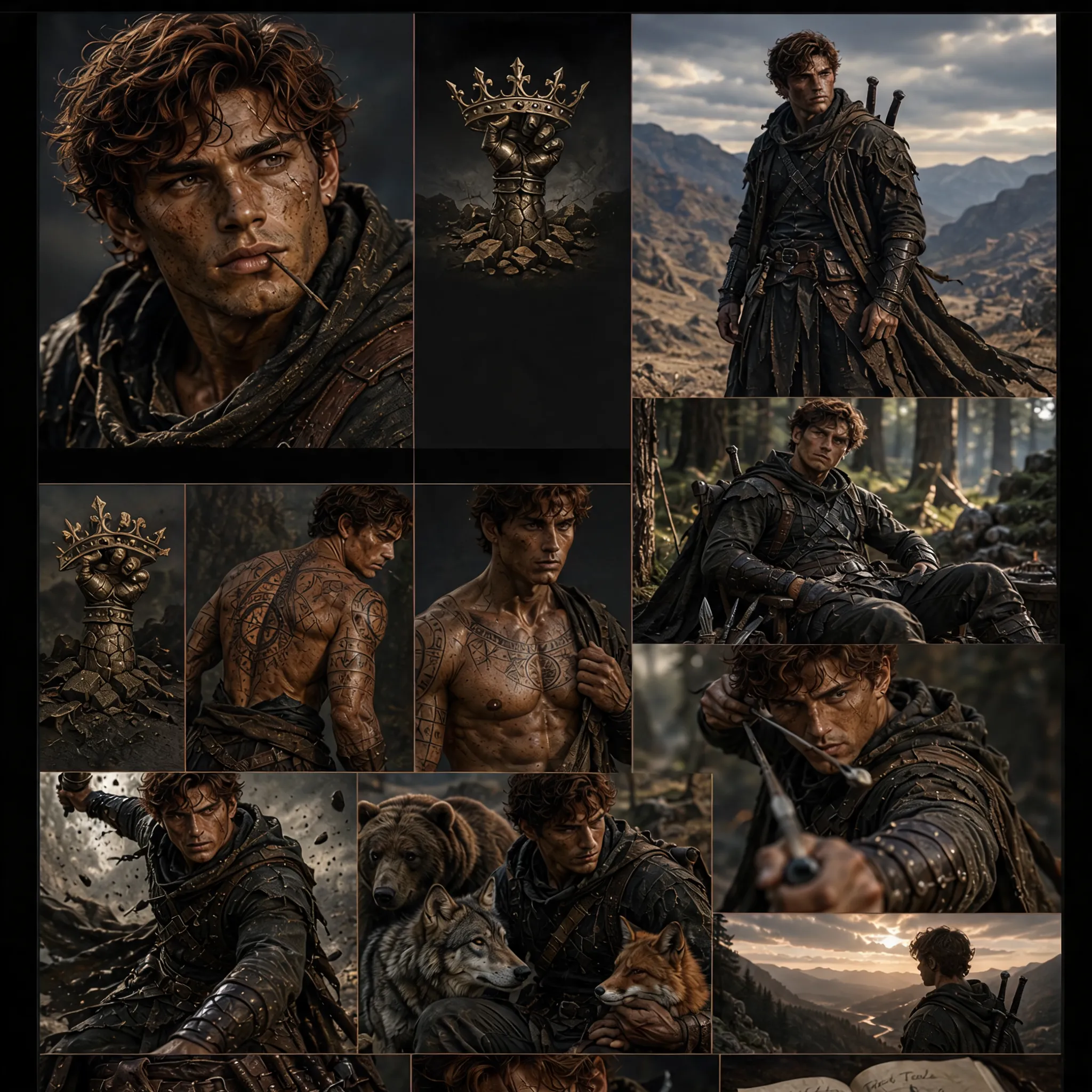 I want to creat a character like this please with a lot of photos. please leave out the name and all the traits listed