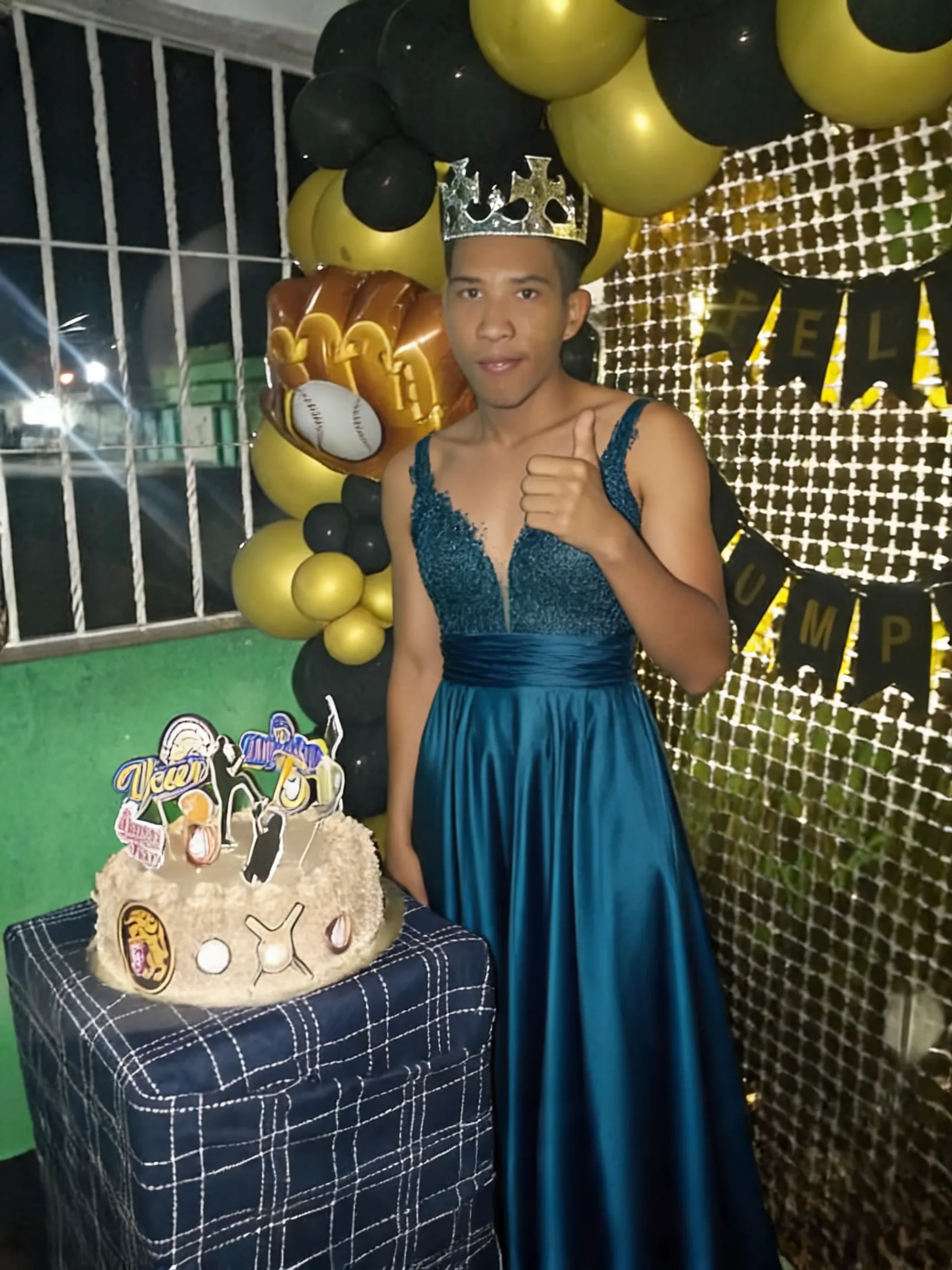 Try this dress on the person in the photo.