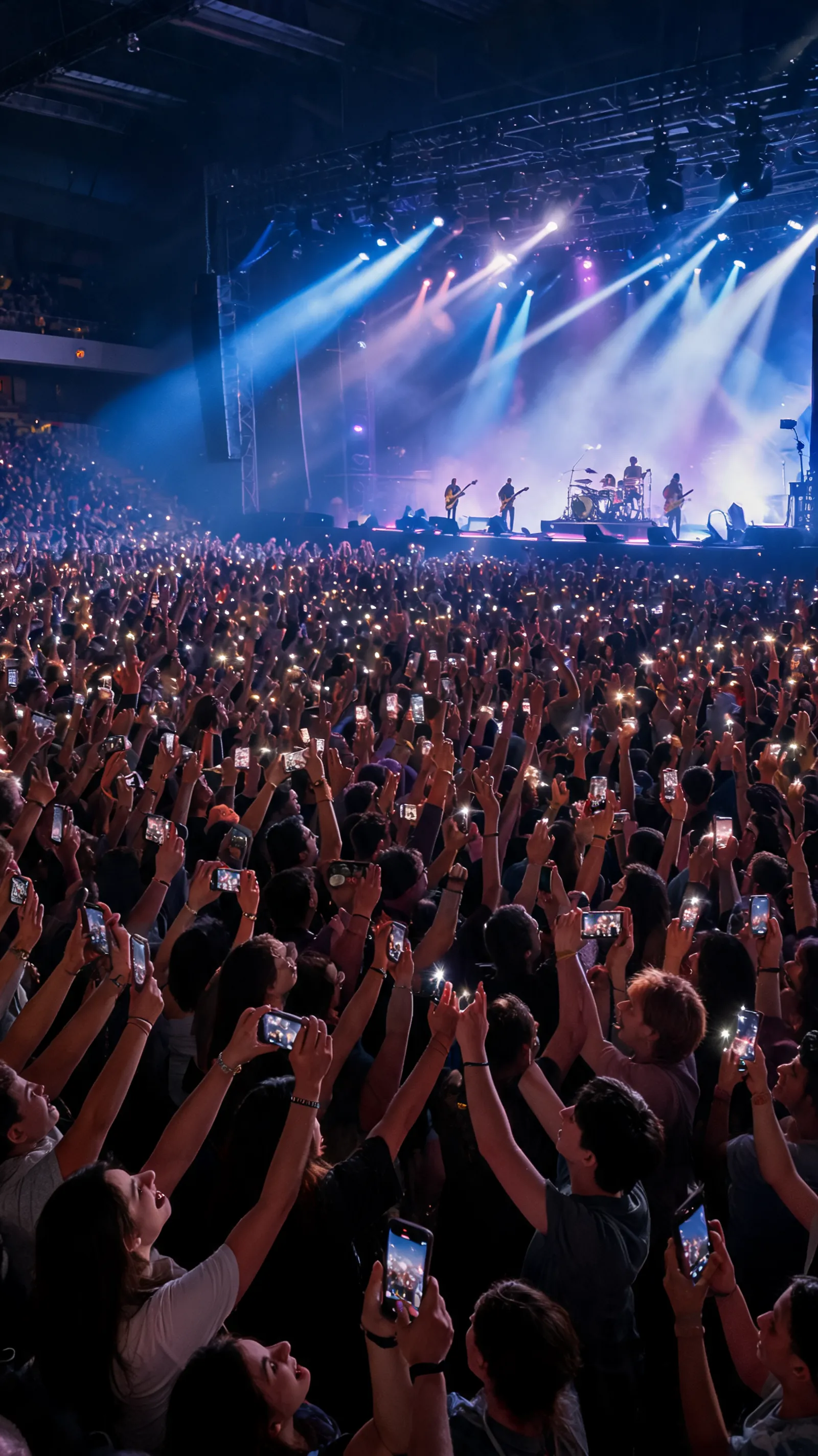 Enraptured audience at a concert