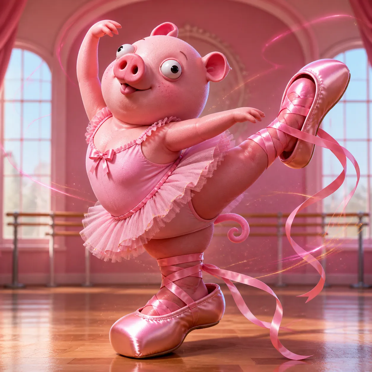 Generate this Italian Brainrot for me: - {head}: Peppa Pig - {body}: Peppa Pig - {special_item}: shoes - {character_role}: ballerina