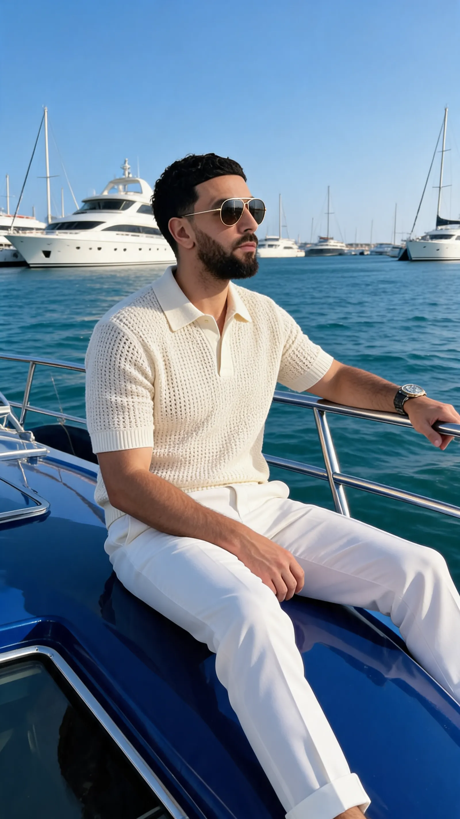 I need a photo on a yacht like this.