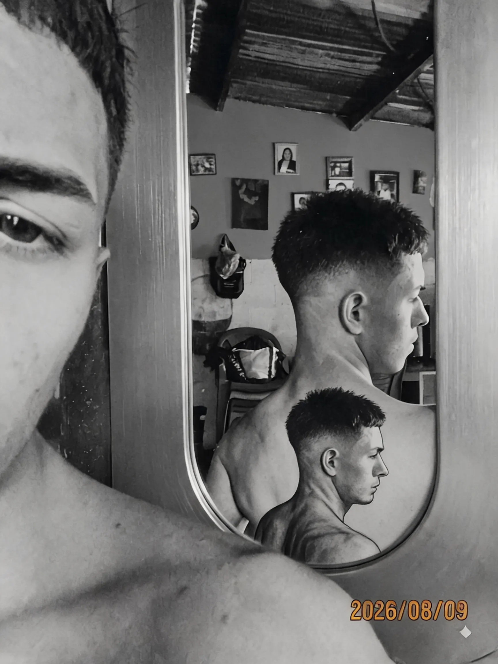 Turn the uploaded image into tattoo on the back
