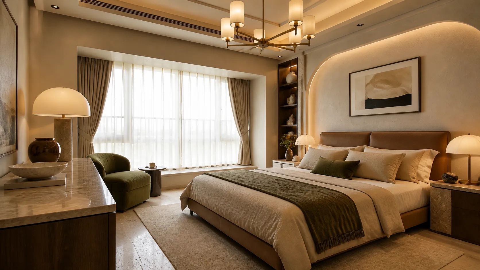 Generate an Italian Style living room interior.