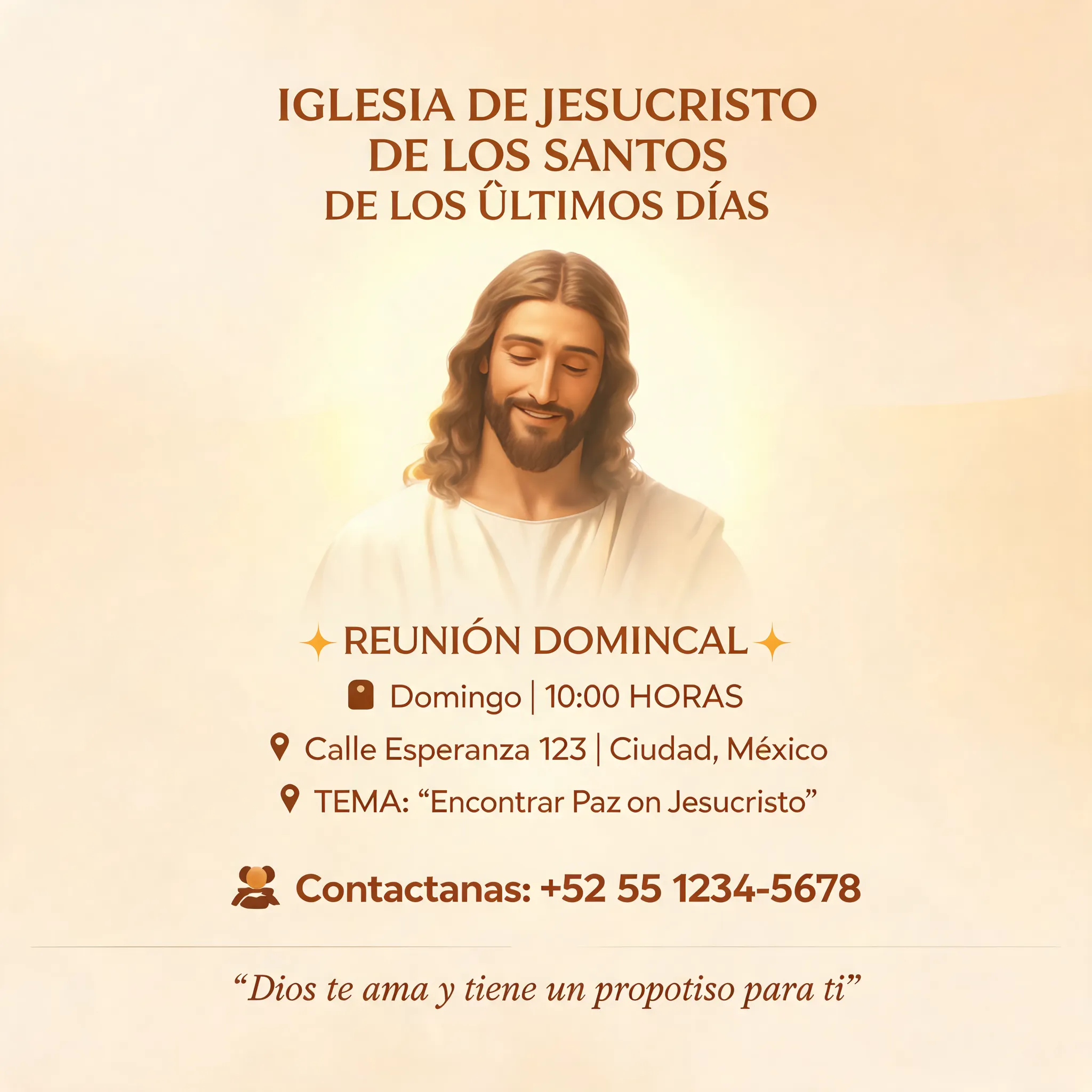 Hacer un flyer mormón