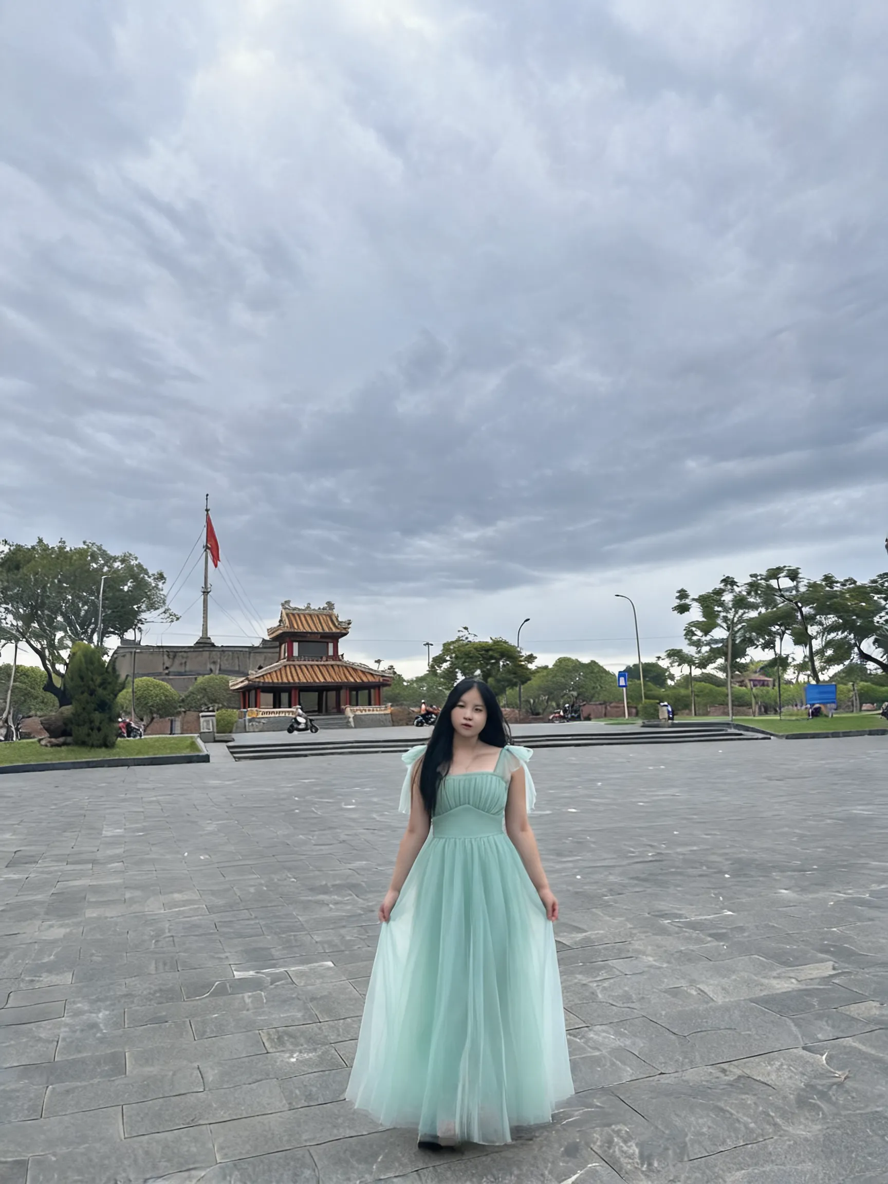 Try this clothing item on the person in the photo.