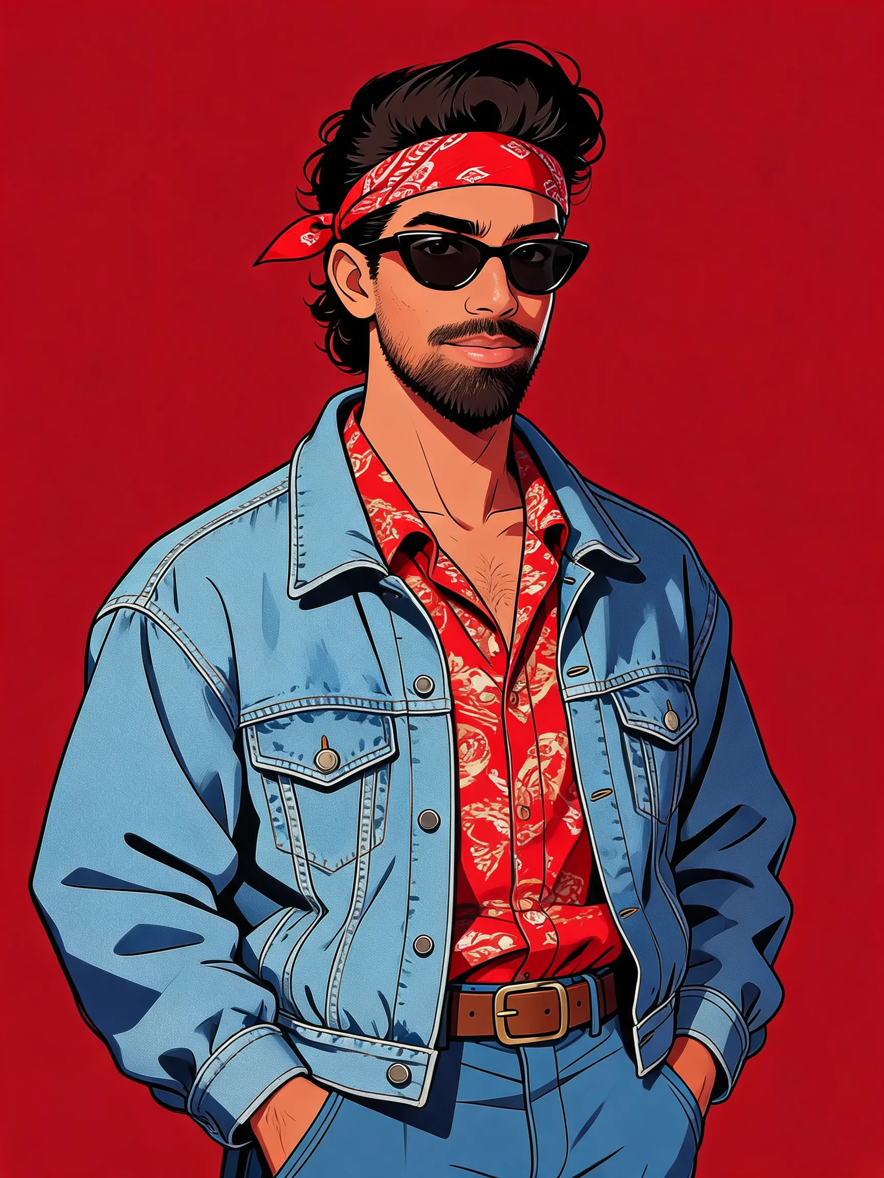 Turn my portrait into 80s Retro Style.