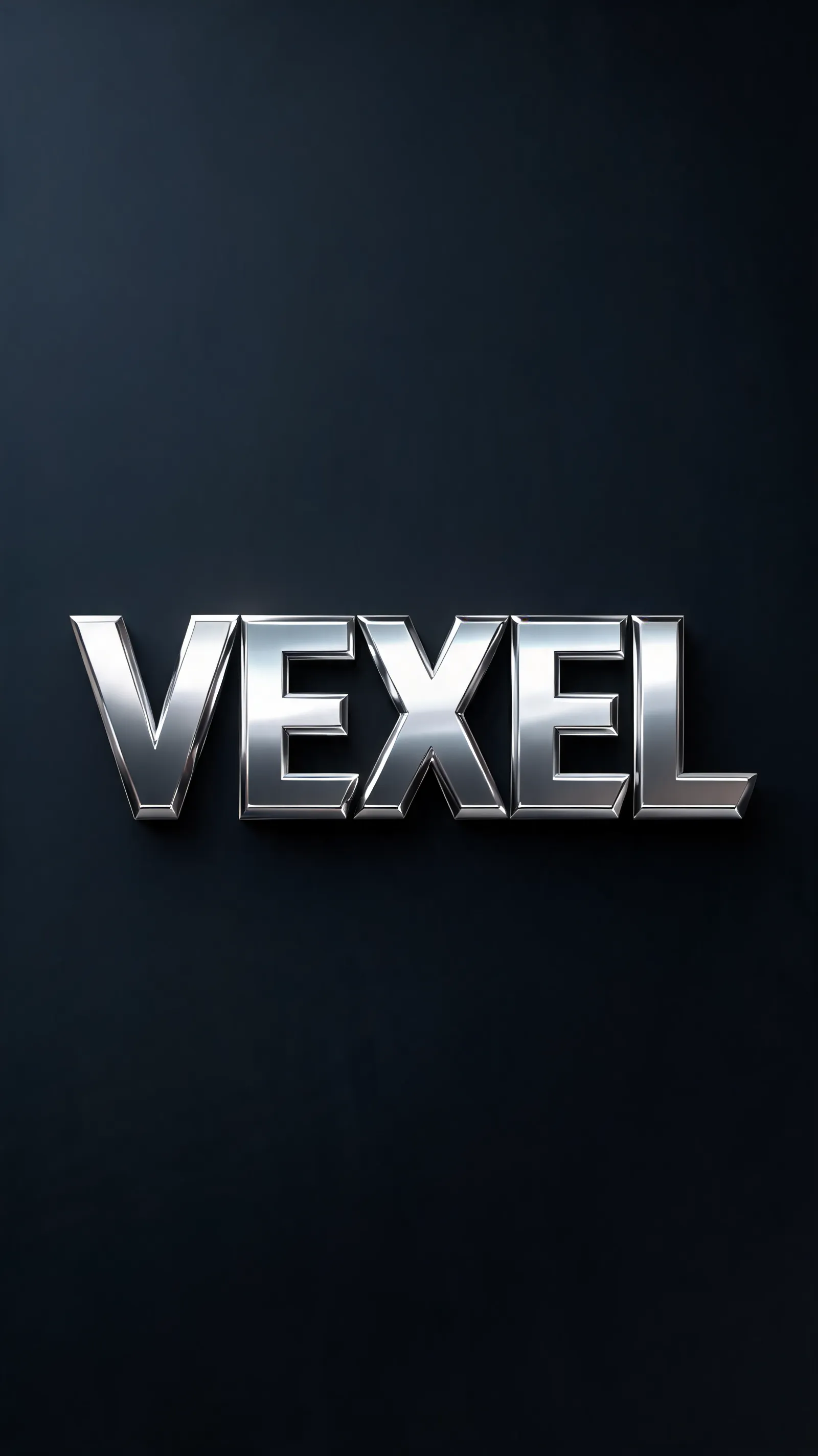 Metallic 3D typography for brand identity design