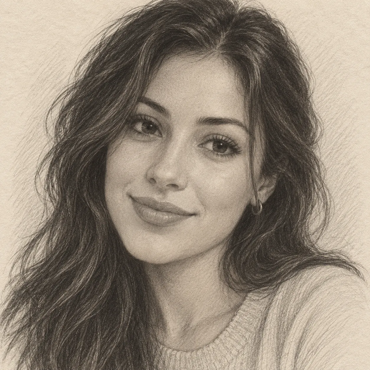 Create an imagined soulmate sketch for me.