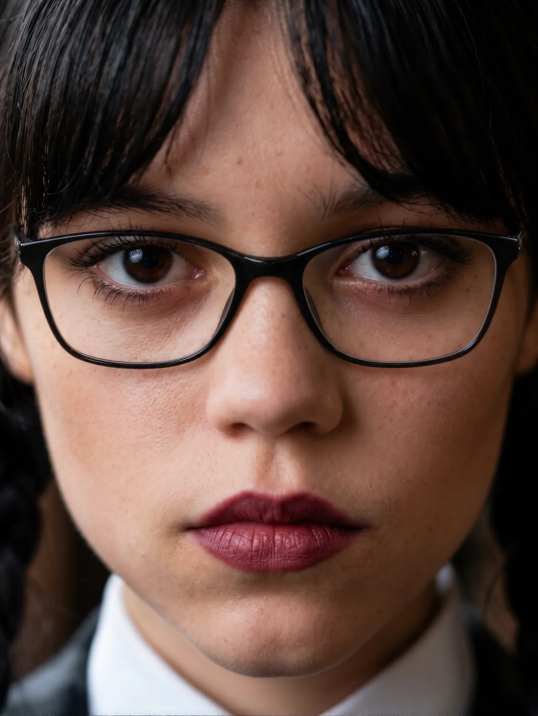 Try this glasses item on the person in the photo.