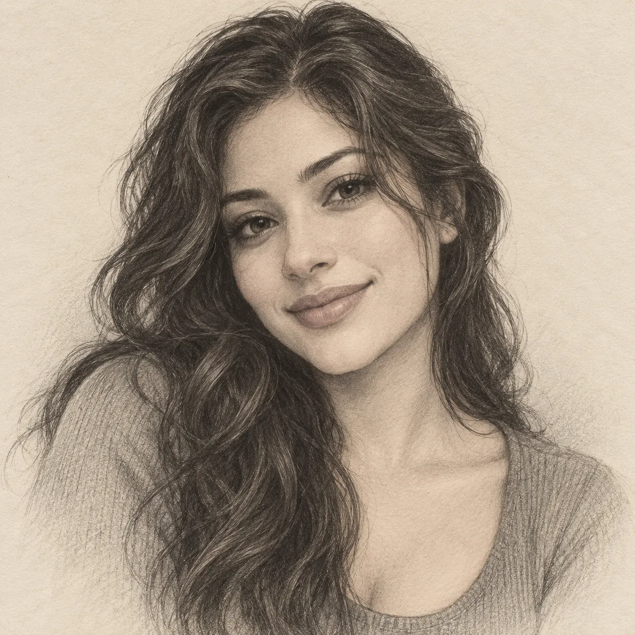 Create an imagined soulmate sketch for me.