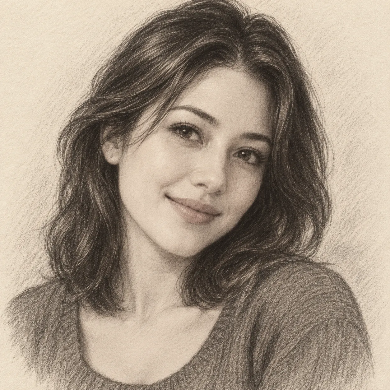 Create an imagined soulmate sketch for me.