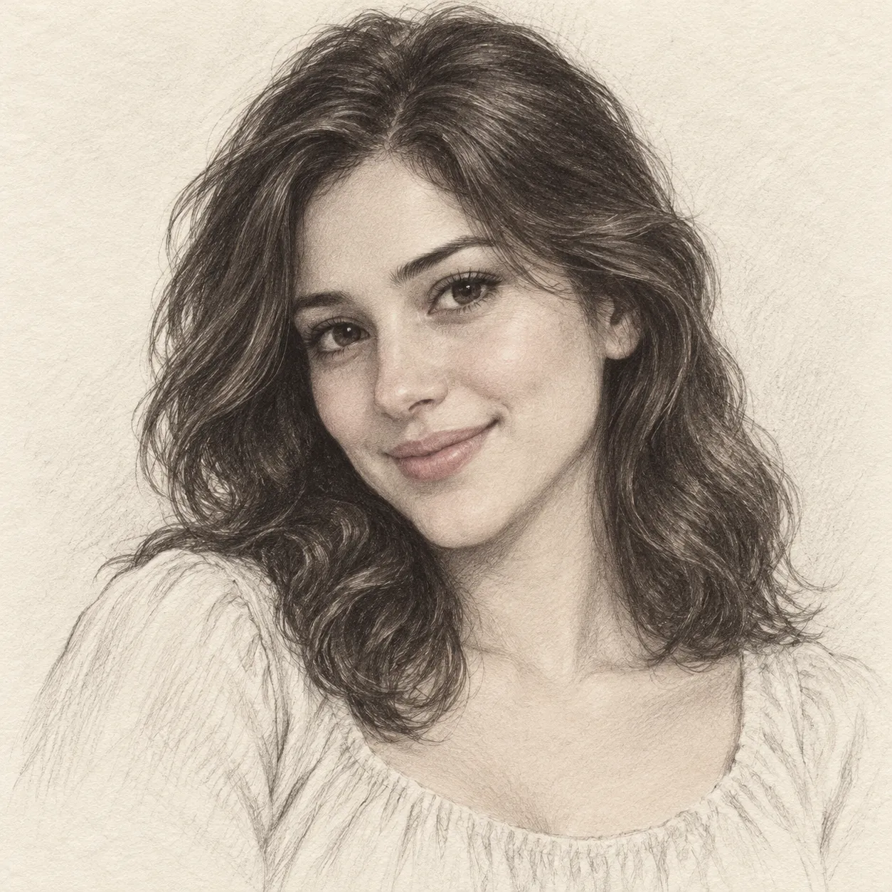 Create an imagined soulmate sketch for me.